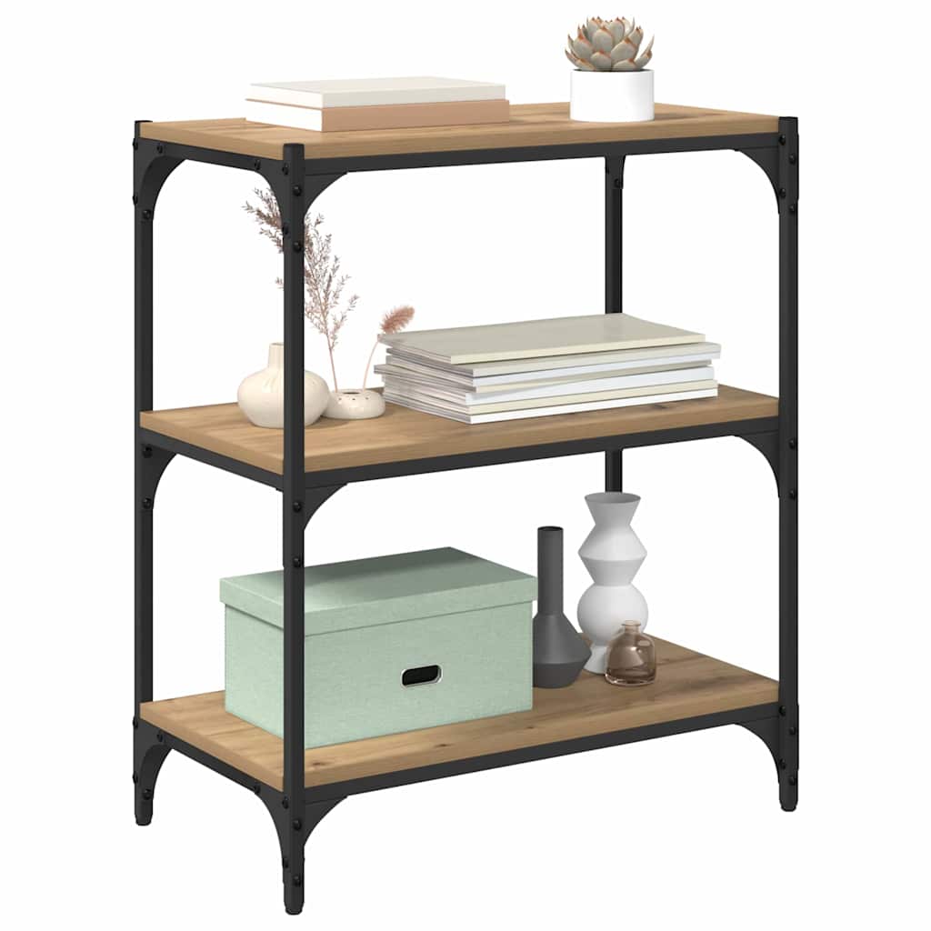 Bokskåp artisan ek 60 x 33 x 70,5 cm Konstruerat trä och järn