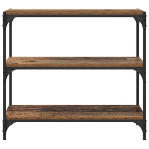 Bokskåp Gammalt trä 80 x 33 x 70,5 cm Konstruerat trä och järn