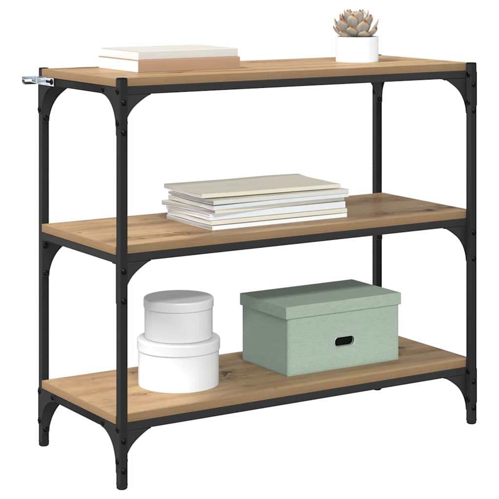 Bokskåp Artisan Ek 80 x 33 x 70,5 cm Konstruerat trä och järn