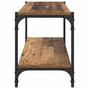 TV-skåp Gammalt trä 100x33x41cm Konstruerat trä och järn