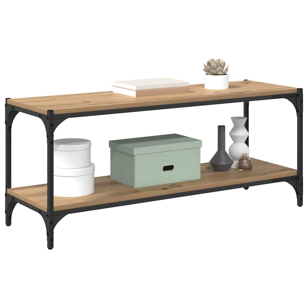 TV-skåp Artisan Ek 100x33x41cm Konstruerat trä och järn