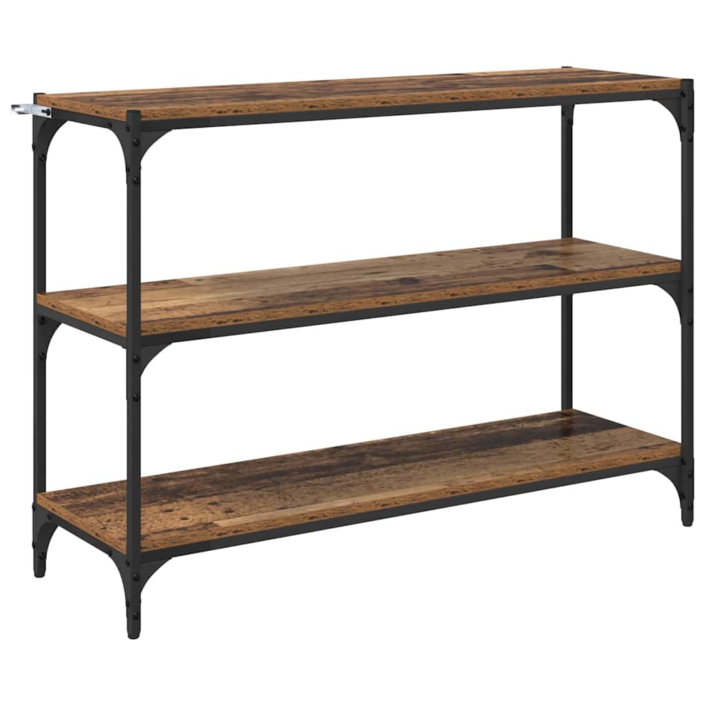 Bokskåp Gammalt trä 100 x 33 x 70,5 cm Konstruerat trä och järn