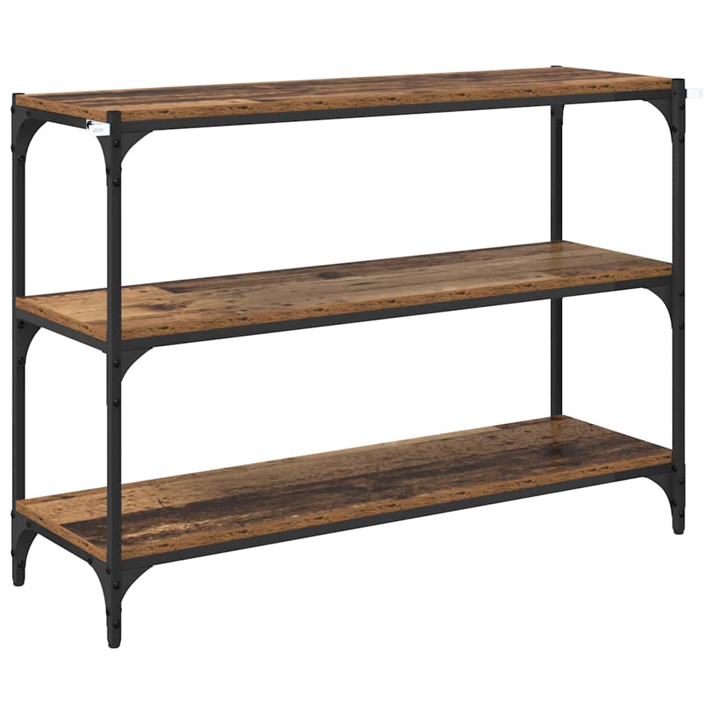 Bokskåp Gammalt trä 100 x 33 x 70,5 cm Konstruerat trä och järn