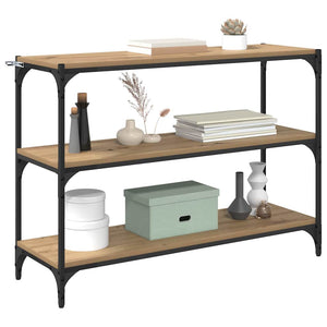 Bokskåp artisan ek 100 x 33 x 70,5 cm Konstruerat trä och järn