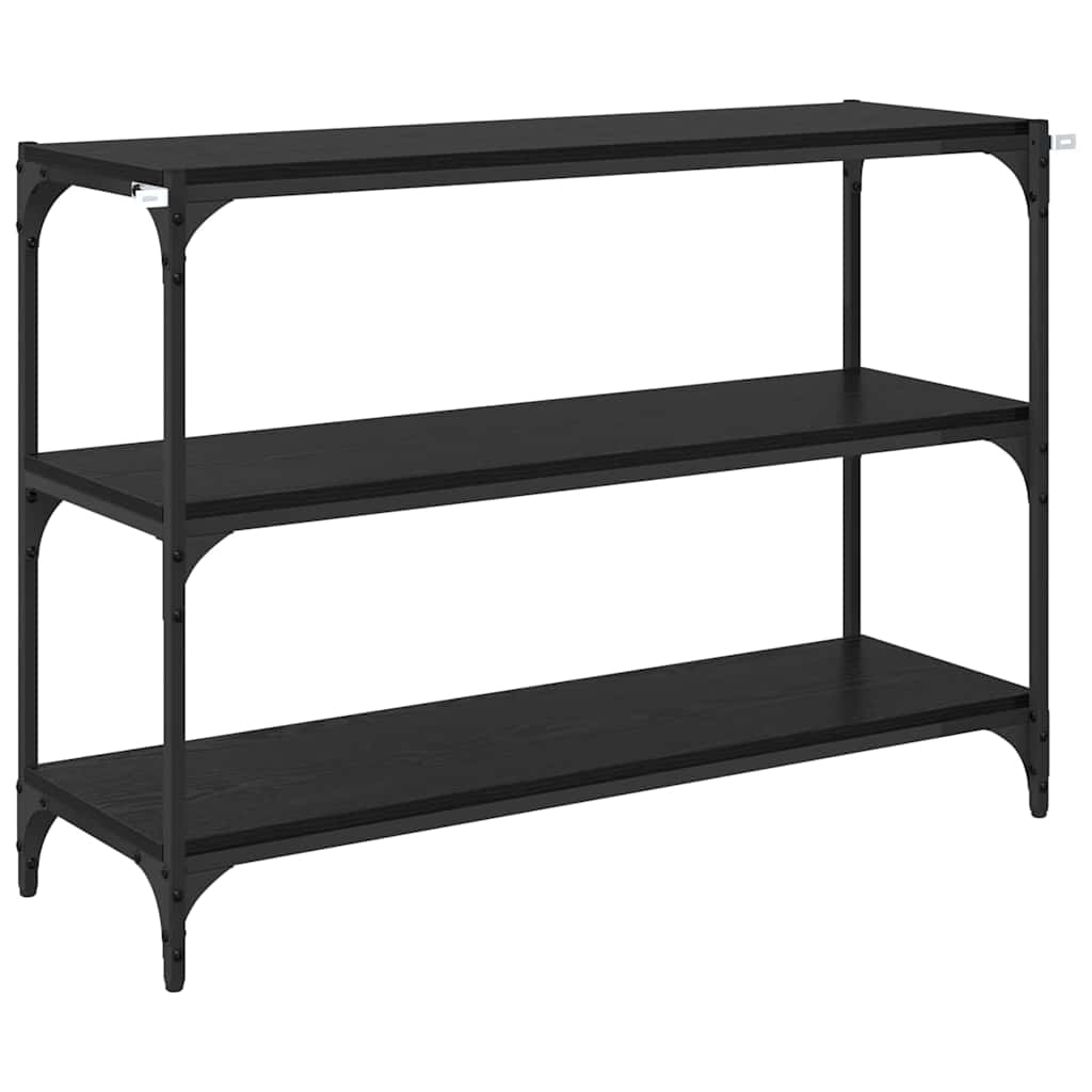 Bokskåp Svart ek 100 x 33 x 70,5 cm Konstruerat trä och järn