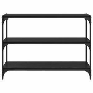 Bokskåp Svart ek 100 x 33 x 70,5 cm Konstruerat trä och järn