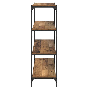 Bokskåp Gammalt trä 100 x 33 x 100 cm Konstruerat trä och järn