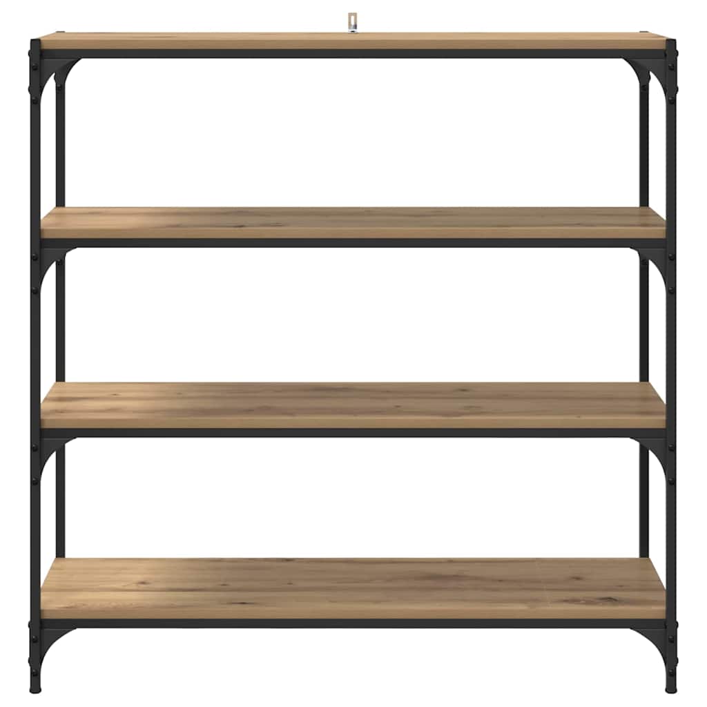 Bokskåp Artisan Ek 100 x 33 x 100 cm Konstruerat trä och järn