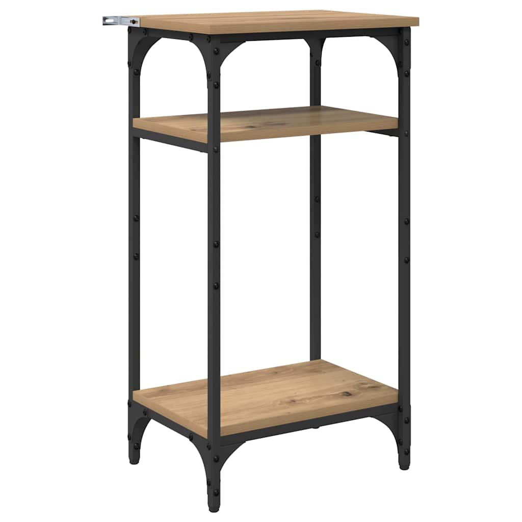 Sidobord med hylla Artisan Ek 40 x 30 x 75 cm Konstruerat trä