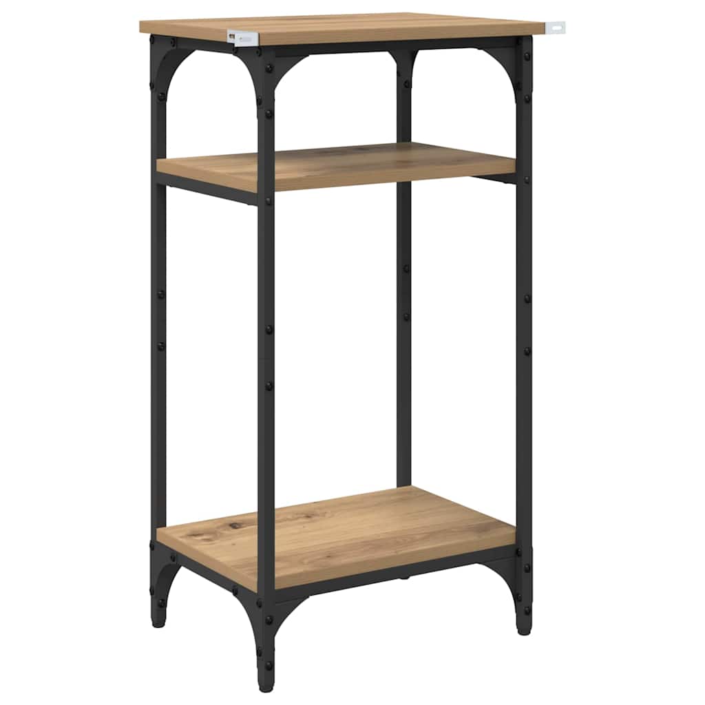 Sidobord med hylla Artisan Ek 40 x 30 x 75 cm Konstruerat trä