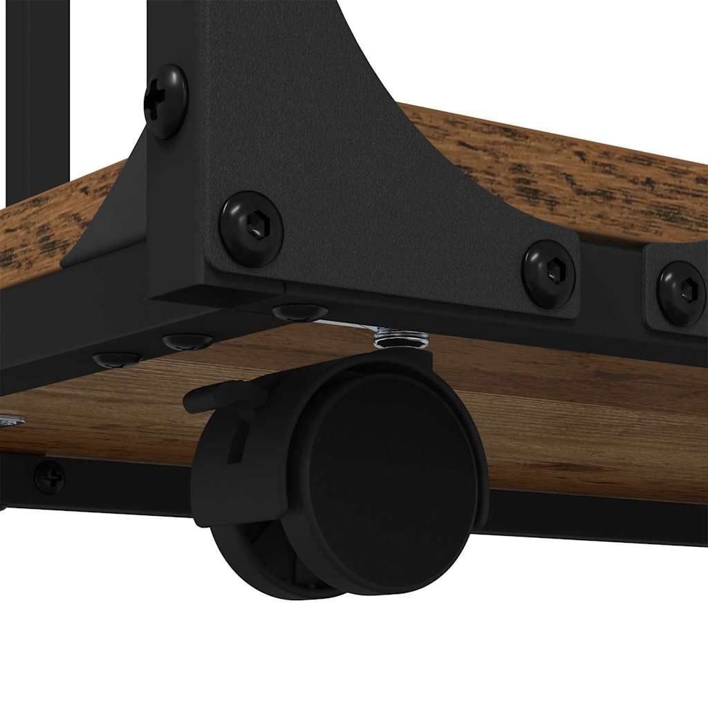 Sidobord med hjul Gammalt trä 50 x 35 x 55.5 cm Konstruerat trä