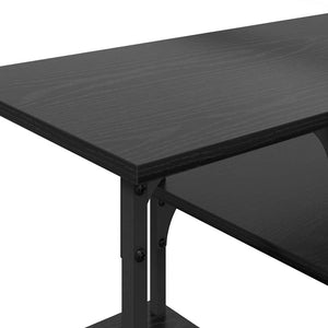 TV-skåp Svart Ek 102 x 35 x 45,5 cm Konstruerat trä och järn