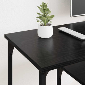 TV-skåp Svart Ek 102 x 35 x 45,5 cm Konstruerat trä och järn