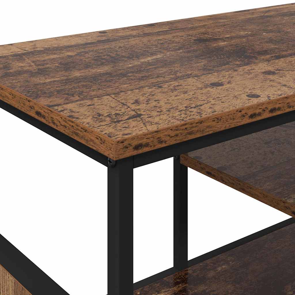 TV-skåp Gammalt trä 100 x 35 x 45 cm Konstruerat trä och järn