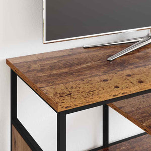 TV-skåp Gammalt trä 100 x 35 x 45 cm Konstruerat trä och järn