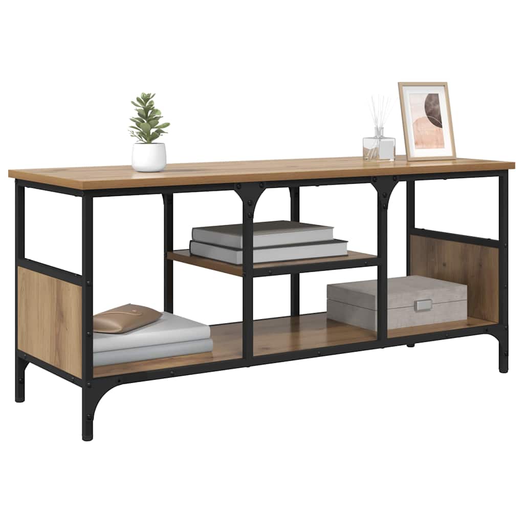 TV-skåp Artisan Ek 100 x 35 x 45 cm Konstruerat trä och järn