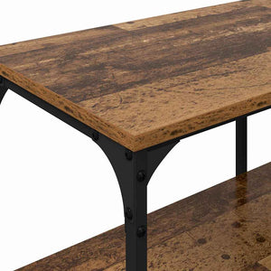 TV-skåp Gammalt trä 201 x 35 x 45 cm Konstruerat trä och järn