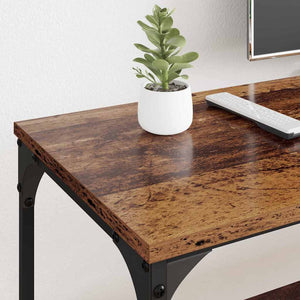 TV-skåp Gammalt trä 201 x 35 x 45 cm Konstruerat trä och järn