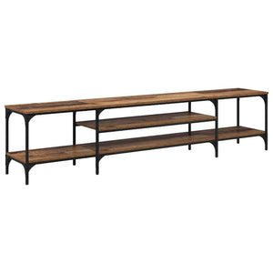 TV-skåp Gammalt trä 201 x 35 x 45 cm Konstruerat trä och järn