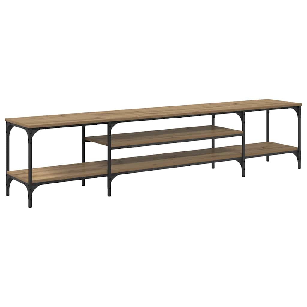 TV-skåp Artisan Ek 201 x 35 x 45 cm Konstruerat trä och järn