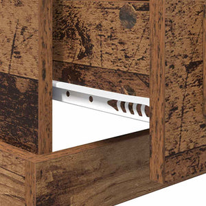 Nattduksbord Gammalt trä 50 x 50 x 60 cm Konstruerat trä