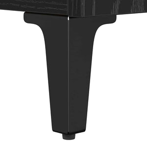 TV-skåp Svart Ek 100 x 34,5 x 44,5 cm Konstruerat trä och järn