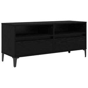 TV-skåp Svart Ek 100 x 34,5 x 44,5 cm Konstruerat trä och järn