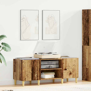 Skivskåp Gammalt trä 121 x 38 x 48 cm Konstruerat trä