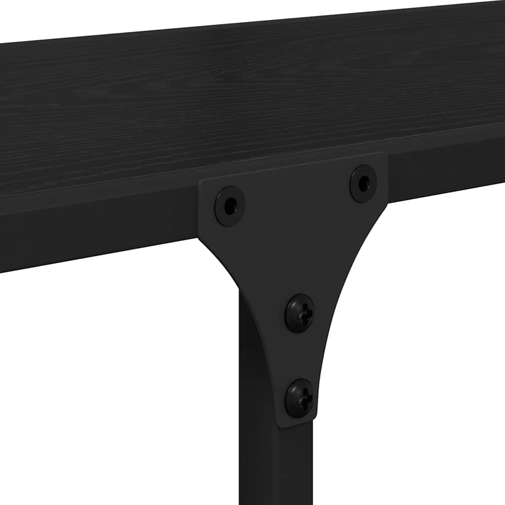 Hyllsystem Svart ek 100 x 32 x 170 cm Konstruerat trä