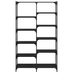 Hyllsystem Svart ek 100 x 32 x 170 cm Konstruerat trä