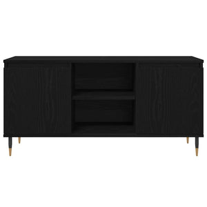 TV-skåp Svart Ek 104 x 35 x 50 cm Konstruerat trä