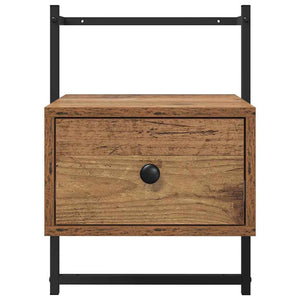 Nattduksbord Gammalt trä 35 x 30 x 51 cm Konstruerat trä