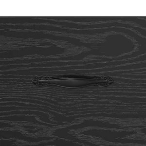 TV-skåp med låda Svart ek 150 x 36 x 30 cm Konstruerat trä