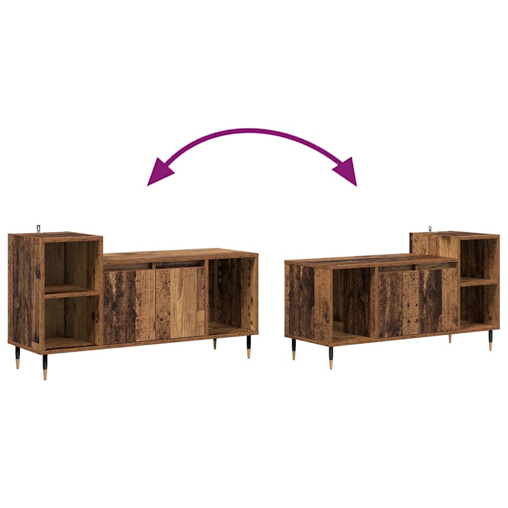 TV-skåp Gammalt trä 100 x 35 x 55 cm Konstruerat trä