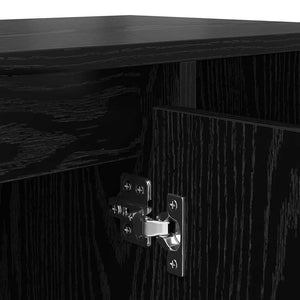 TV-skåp Svart Ek 100 x 35 x 55 cm Konstruerat trä