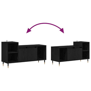 TV-skåp Svart Ek 100 x 35 x 55 cm Konstruerat trä