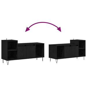 TV-skåp Svart Ek 100 x 35 x 55 cm Konstruerat trä