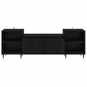 TV-skåp Svart Ek 160 x 35 x 55 cm Konstruerat trä