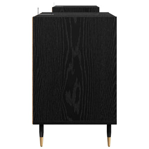 TV-skåp Svart Ek 160 x 35 x 55 cm Konstruerat trä