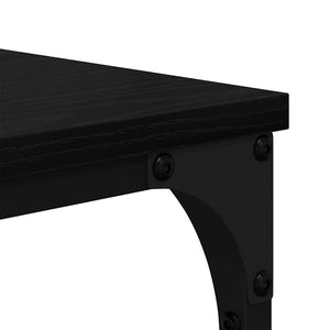 Hyllsystem Svart Ek 99 x 35,5 x 176 cm Konstruerat trä