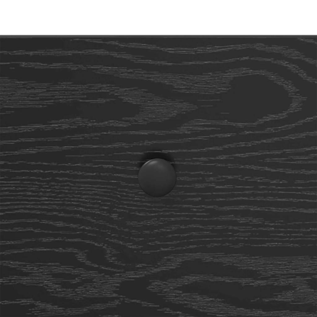 Konsolbord med låda Svart Ek 100 x 39 x 78,5 cm Konstruerat trä