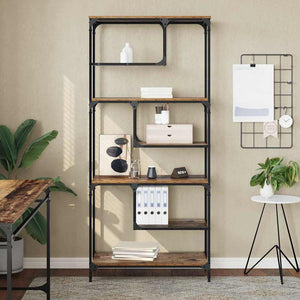 Bokhylla Gammalt trä 81 x 36 x 176 cm Konstruerat trä