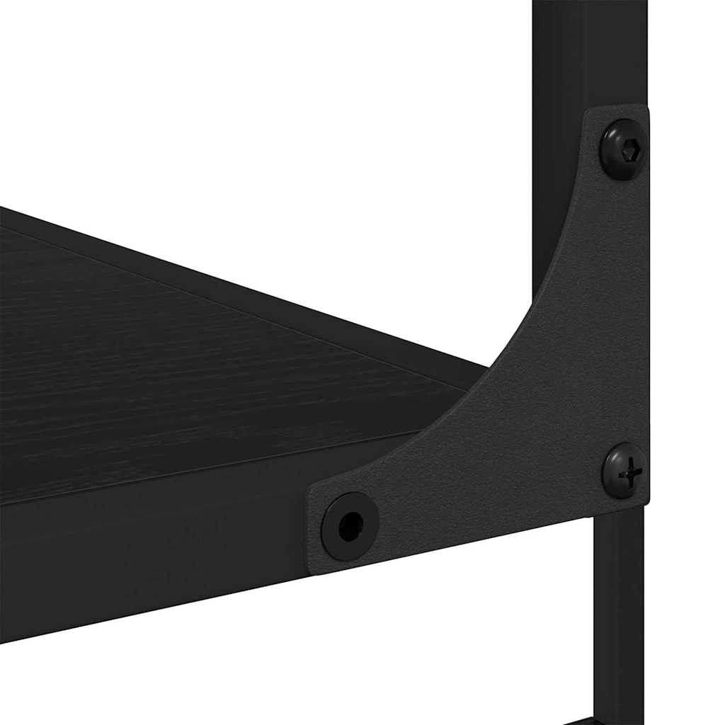 Bokhylla Svart ek 81 x 36 x 176 cm Konstruerat trä