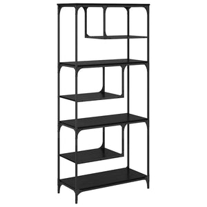 Bokhylla Svart ek 81 x 36 x 176 cm Konstruerat trä
