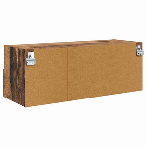 TV-väggskåp 2 pcs Gammalt trä 80 x 30 x 30 cm Konstruerat trä