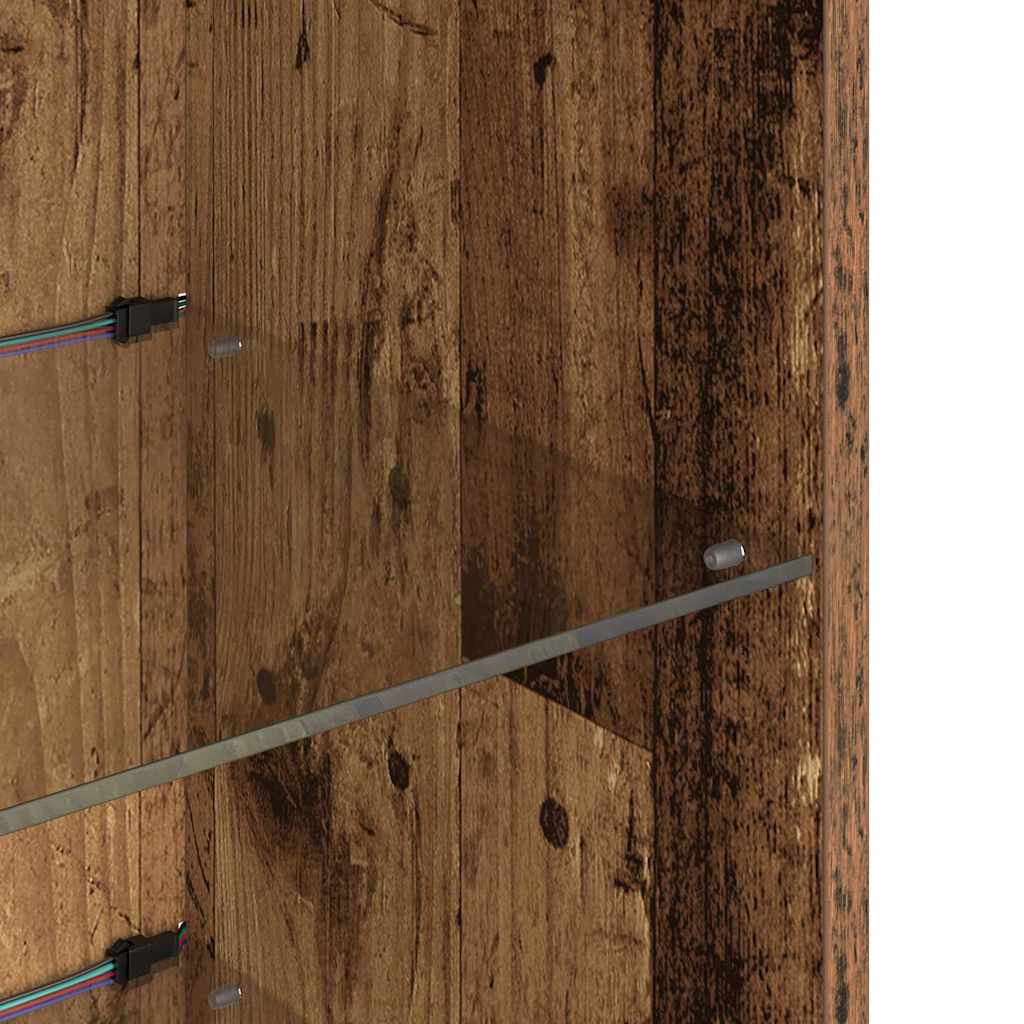 Väggmonterade TV-skåp 2 pcs Gammalt trä 30,5 x 30 x 90 cm