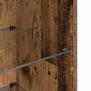 Väggmonterade TV-skåp 2 pcs Gammalt trä 30,5 x 30 x 90 cm