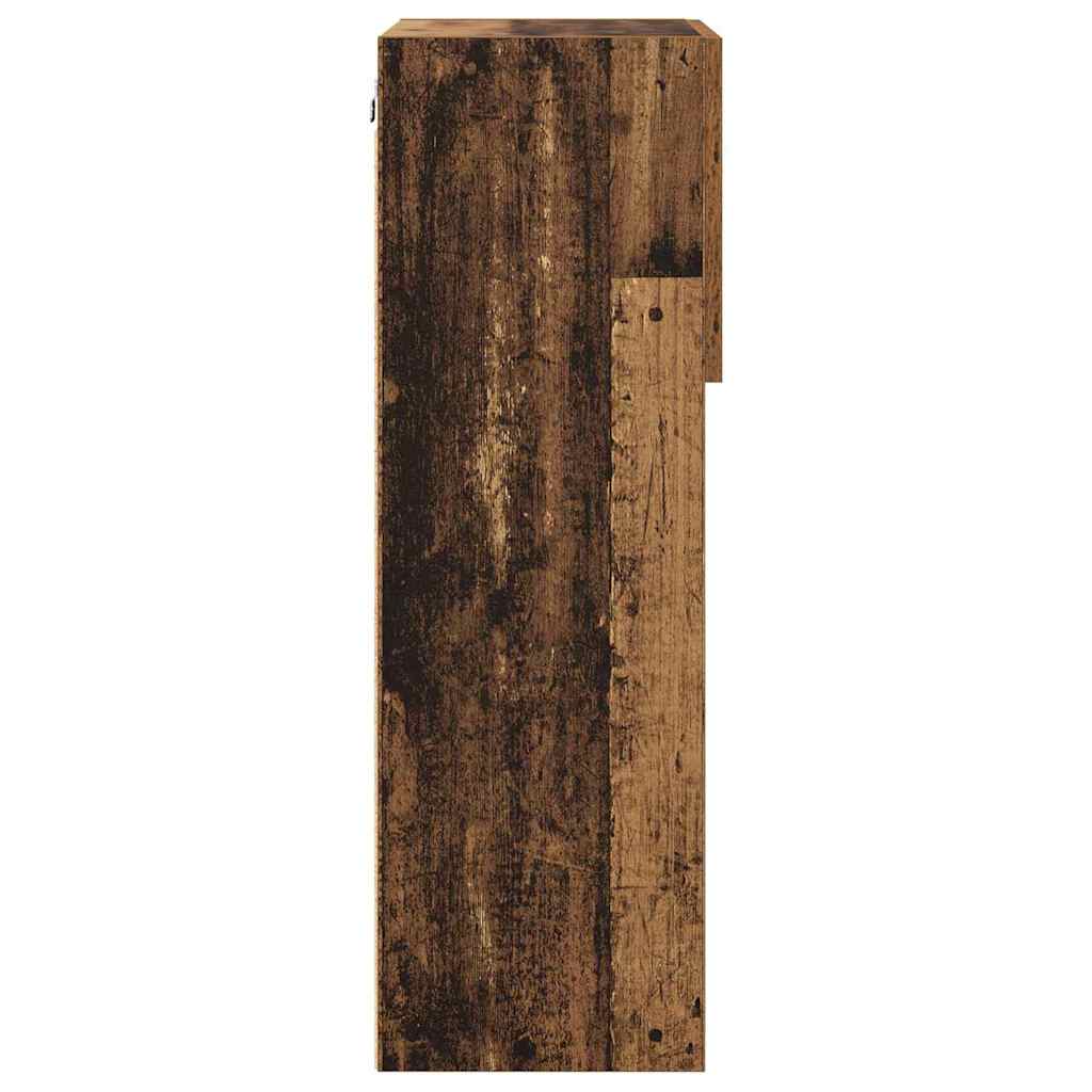 Väggmonterade TV-skåp 2 pcs Gammalt trä 40,5 x 30 x 90 cm