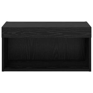 TV-skåp Väggmonterad Svart Ek 60 x 30 x 30 cm Konstruerat trä
