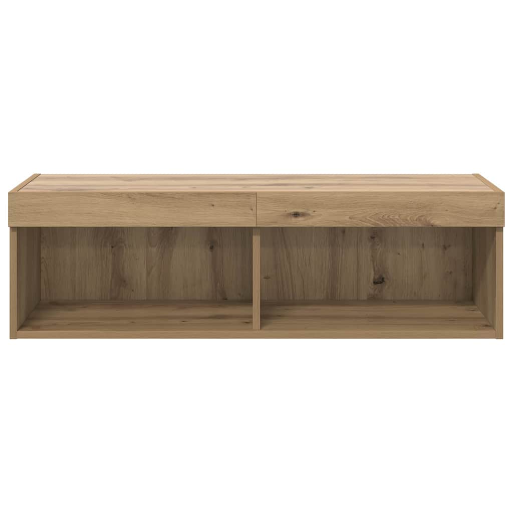 TV Vägghylla Panama Artisan Ek 100 x 30 x 30 cm Konstruerat trä